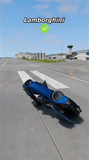 Cars vs Airplane's | Which Car Can Jump on the 8 Airplanes #youtubeshorts