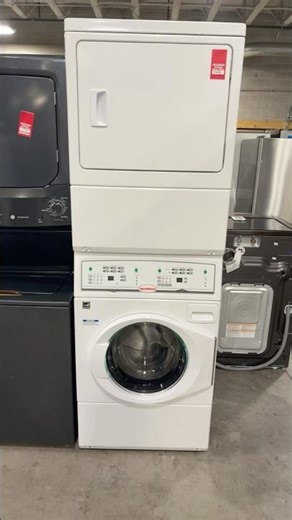 Speed Queen stackable washer and dryer white