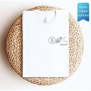 Bitcoin to the Moon Shirt Minimal Crypto T-shirt for Bitcoin Believers Crypto Investor Gift Tee BTC Rocket Moon Unisex Shirt Blockchain Tee - Etsy