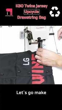 Turning an KBO Baseball Jersey into a Sackpack! ⚾️🎒 DIY Upcycling #diy#kbo#lgtwins#sewing