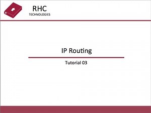 IP Routing - Tutorial 03
