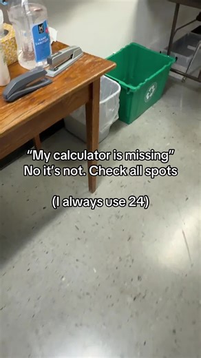 It’s hard to put calculators back in their assigned spots 😅 #mathteacher #teacherlife