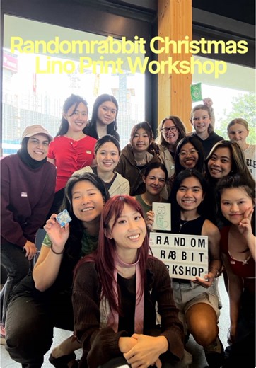 Creative Christmas Lino Print Workshop in Melbourne