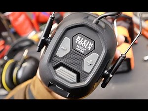 Klein Tools Bluetooth Ear Muffs: 20dB noise reduction, volume controls, 70hr battery, quality sound.