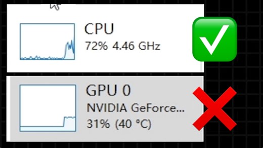 A23> 不小心在4070显卡上不用显卡，用CPU模拟显卡玩mc，会怎么样？