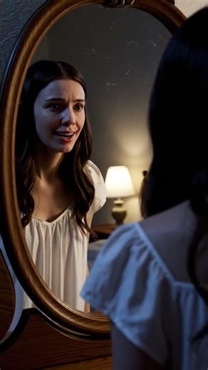 Creepy Mirror Horror 😱 | Reflection Moves on Its Own 👻