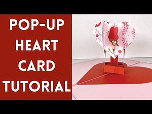 Easy Cricut Pop up Heart Card Tutorial - Valentines Day card