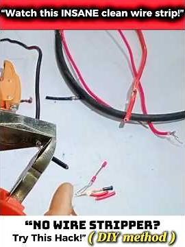 “No Wire Stripper Try This Hack!” DIY method