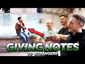 Giving notes to strangers to make their day! (Part 2)