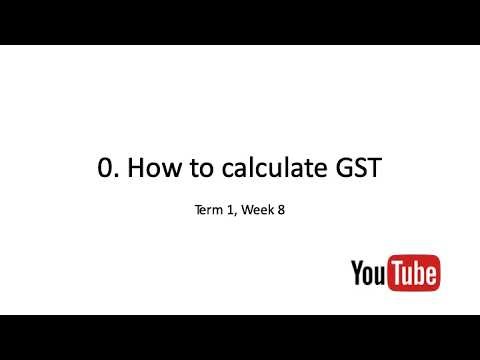 0 How to calculate GST