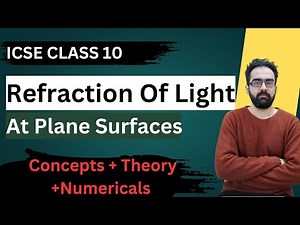 Refraction of Light at Plane Surfaces | ICSE Class 10 Physics | Full Chapter Explained