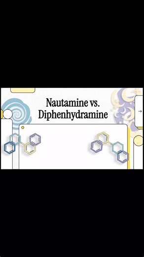 Nautamine khác biệt thế nào so với Diphenhydramine tiêu chuẩn ? #ds #sayxe #nautamine #diphenhydramin
