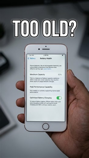 Is the iPhone 7 still usable? 83% battery health check #apple #tech #shorts