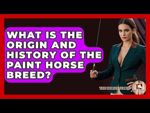 What Is The Origin And History Of The Paint Horse Breed? - The Horses Stable
