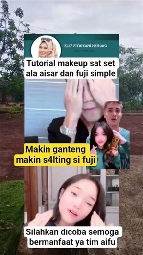 tutorial makeup sat set ala si sarji #fujian #aisarkhaledd