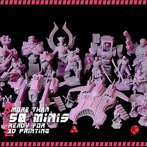 1.3K views · 111 reactions | 50+ MINIATURE FILES FOR 3D PRINTING FOR $15 We created a subscription system so you can have access to awesome miniature files we are creating! By subscribing to Loot Sci-fi, every month you will get a bundle with many miniature STL files to print them at home. This month's bundle (Dez/21) is called The Rebels Strike Back and is already available for subscribers! Access the link and check them out! | Loot Studios | Facebook
