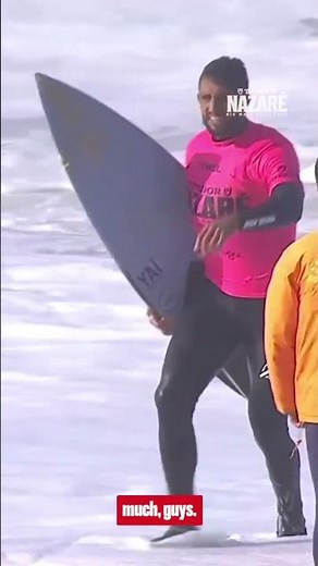 ‪@LucasChumboOficial‬ on that mind blowing wave he packed in heat 1 🤯 TUDOR Nazaré #BigWaveChallenge