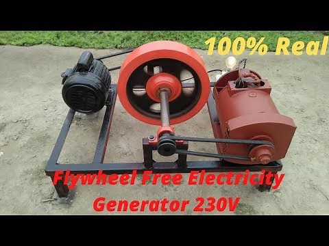 Flywheel Free Electricity Generator How To Make Free Energy Generator 230v With 5kw Alternator Motor