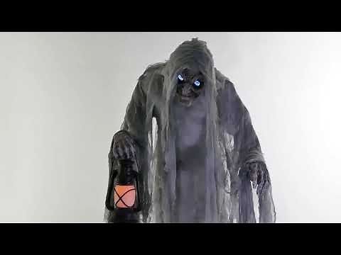Wailing Phantom Animated Prop Halloween Scary Life Size Ghost Haunted House Animatronic Decoration