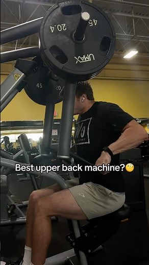 The Best Upper Back Machine?🧐 #fitness