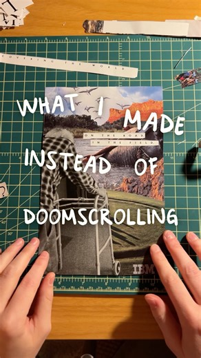 what I made instead of doomscrolling 🖼️ #diycrafts #collage