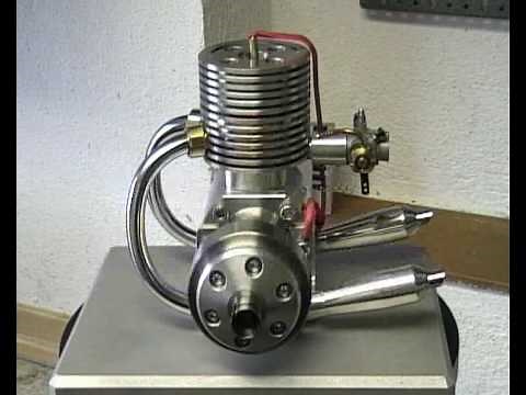 Eigenbau Einzylinder Zweitaktmotor LU (Modellmotor)