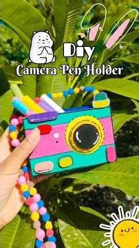 📸🎦Don't Throw Old Boxes!😱 DIY Camera Pen Holder from Waste Material#diy#cardboardcamera#craft#shorts