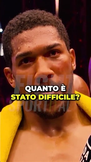 ANTHONY JOSHUA si EMOZIONA parlando della sua ultima vittoria ❤️