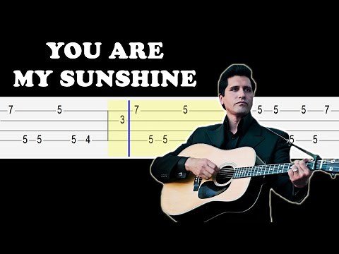 Johnny Cash - You Are My Sunshine (Easy Ukulele Tabs Tutorial)