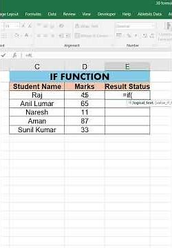 "Master the Excel IF Function in 1 Minute! Beginner to Pro Guide | TechisSkills"