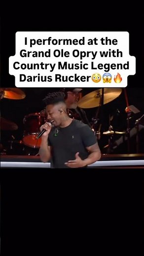 I performed at the Grand Ole Opry with Country Music Legend Darius Rucker😳😱🔥 #shorts