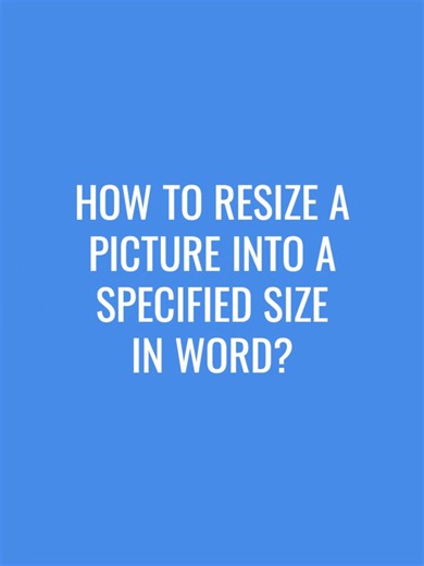 Cómo cambiar el tamaño de una imagen en Word