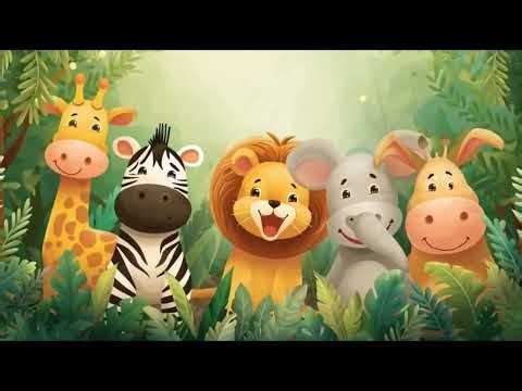 Baby animal cartoon kids video.
