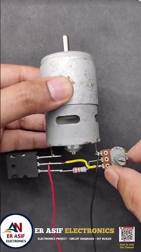 How To Make a Motor Speed Controller Using a 2SC5200 Transistor| #microcontroller #dcmotor