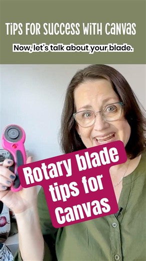 Rotary Cutter tip for Sewing with Canvas Fabric