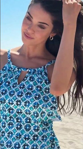 Jaclyn High Neck Ruffle Tankini Top | Beach House Swim