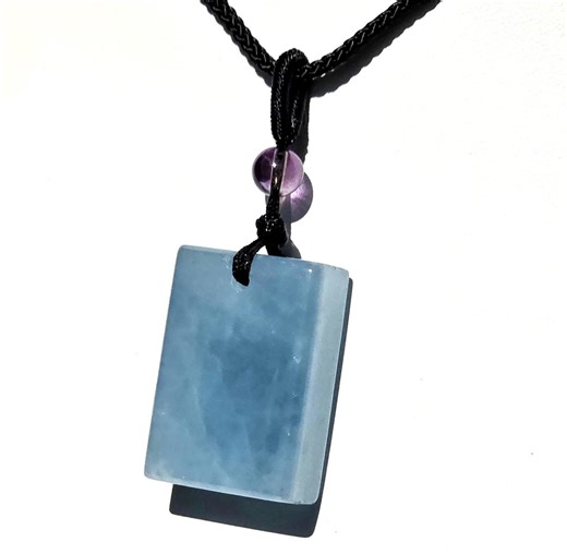 Aquamarine Necklace • March Birthstone Jewelry • One of A Kind Crystal Pendant - Etsy
