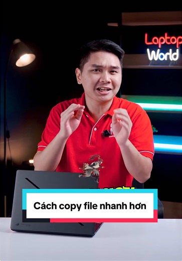 Câu lệnh cho phép copy file nhanh hơn, nhiều tính năng tự động hoá #laptopworld #thanhcongnghe