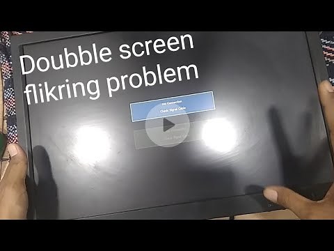 monitor double image problem ! lenovo monitor repair