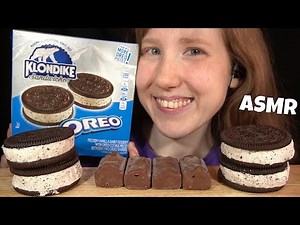 ASMR OREO & SNICKERS ICE CREAM MUKBANG (No Talking) EATING SOUNDS