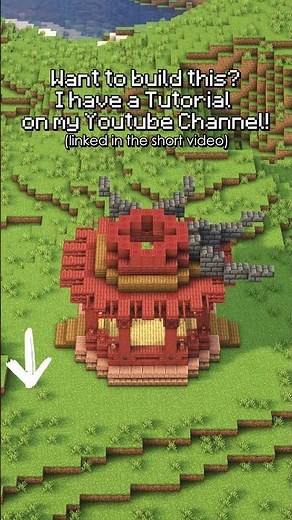 How to build a japanese gazebo in minecraft - tutorial