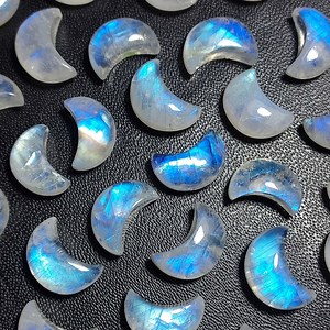 Moonstone Moons, Rainbow Moonstone Moons Briolettes, Rainbow Moonstone Crescent Moons, Moonstone Wholesale Price. - Etsy
