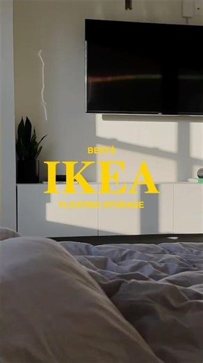 IKEA BESTÅ Floating Storage Unit #home #ikea #ikeahome #smarthome #homedecor #ambientlight #besta