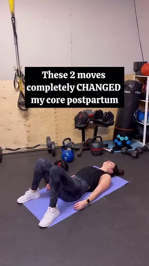 Once I completed exercises from my postpartum beginner program, I stepped it up a notch to incorporate weights. Yes, I lost most of the post-baby weight and my diastasis was closed, but mama wanted to take my core strength to the next level. These were the first two weighted exercises I added to my routine and I honestly felt a shift in my core strength within a couple weeks. *Remember, pull your navel to your spine! It is all about being patient, listening to your body, allowing it to heal, and