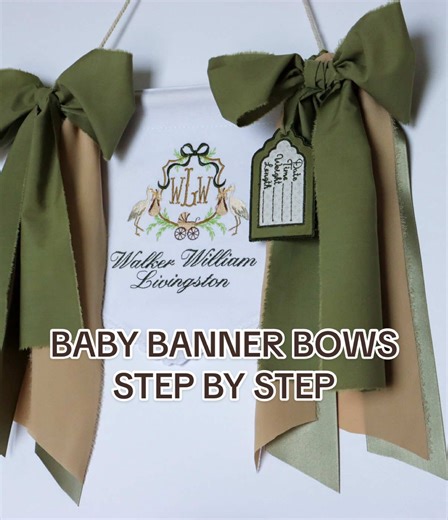 How to Make Bows for Baby Banners: A Step-by-Step Tutorial