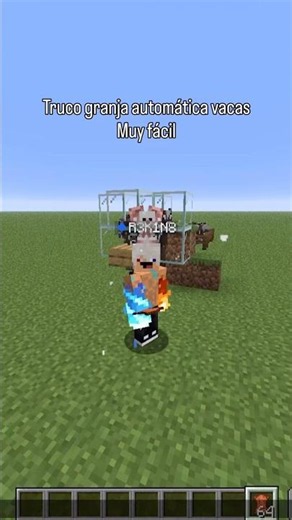 The secret automatic cow farm trick almost no one knows in Minecraft #minecraft #shorts