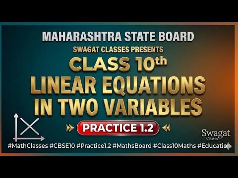 Linear equations in two Practice Set 1.2 class 10th