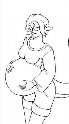 Vore animation, belly, struggling. Part 2 #vore