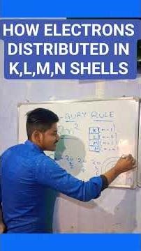 HOW ELECTRONS DISTRIBUTED IN K,L,M,N SHELLS #education #okmath