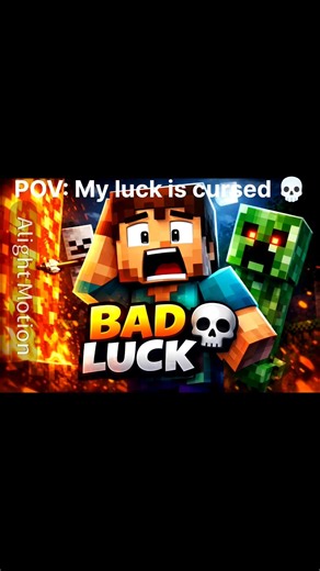 POV: My luck is cursed 💀 #minecraft #comedy #funny #editing